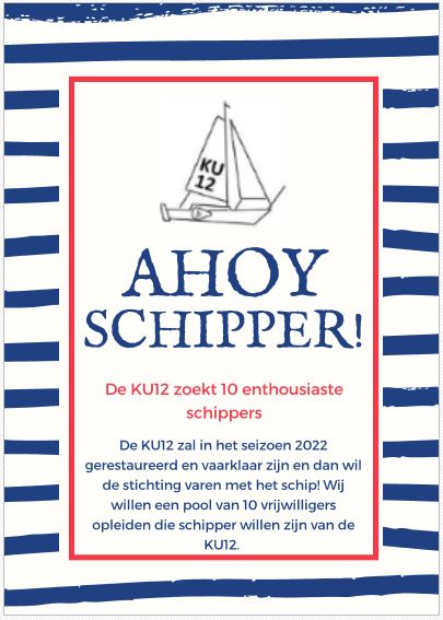 Lees meer over het artikel De KU12 zoekt schippers